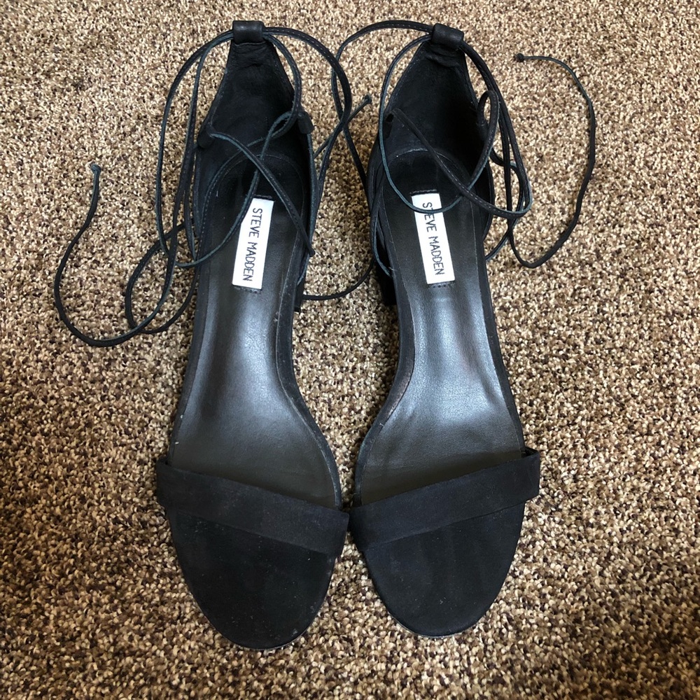 WORN ONCE Steve Madden Black Heels